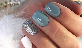 Short Nails Hard Gel Manicure