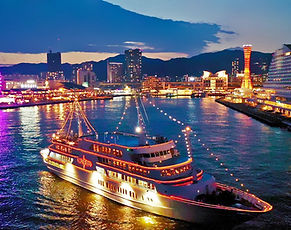 Luxurious dining cruises offering gourmet meals and stunning views of Kobe's scenic waterfront and landmarks.