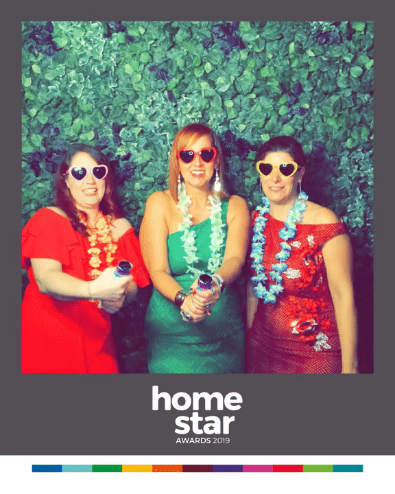 Branded confetti gif from a gif booth in The Boiler Shop, Newcastle upon Tyne.