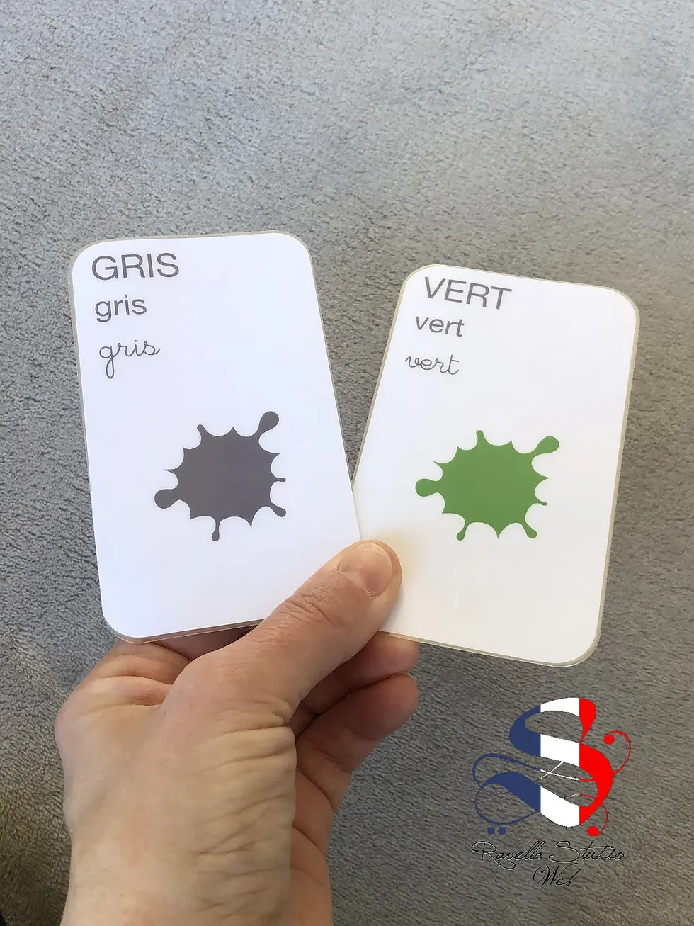 Miniature : Jeu de 10 cartes Couleurs personnalisées