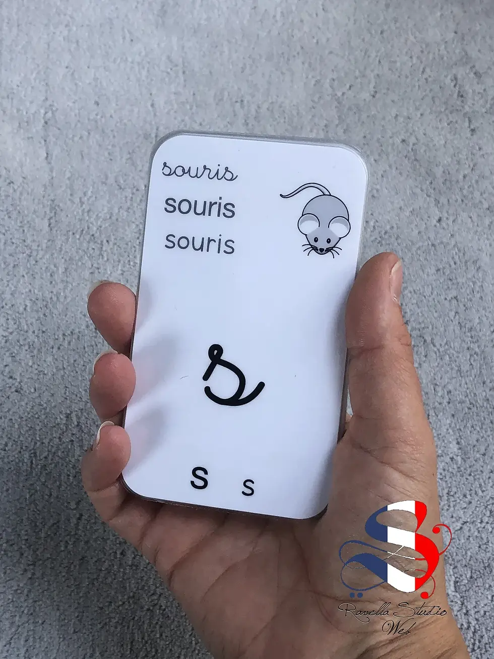 Miniature : Jeu de 26 cartes Alphabet personnalisées - Écriture Cursive