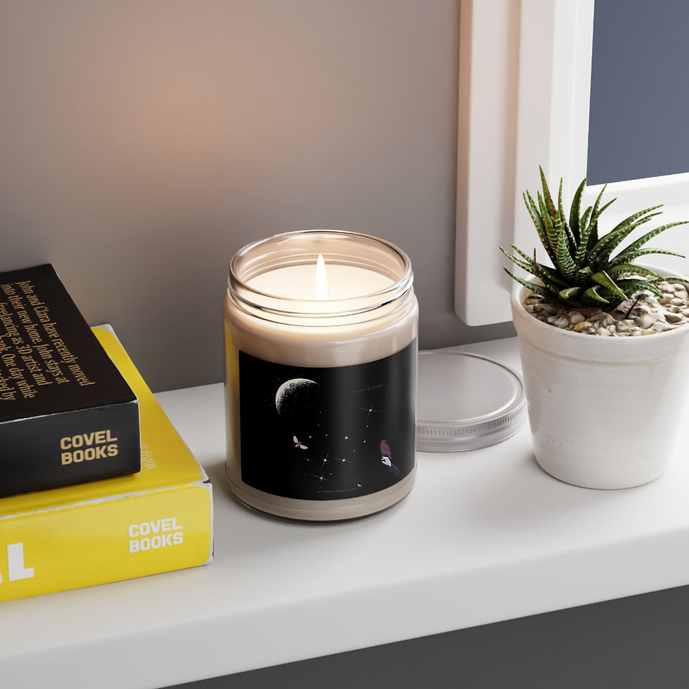 Thumbnail: The Day You Painted The Stars - Scented Soy Candles with White Lid, 9oz