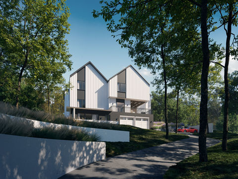 Modern Entrance Render