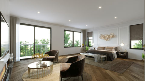 Modern Main Suite Render