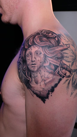 Black & grey tattoo