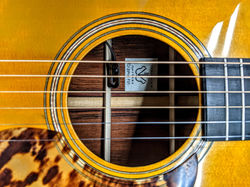 Soundhole detail German Spruce and Cocobolo