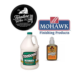 Brans including Mohawk, Walrus Oil, Titebond and Gorilla Glue