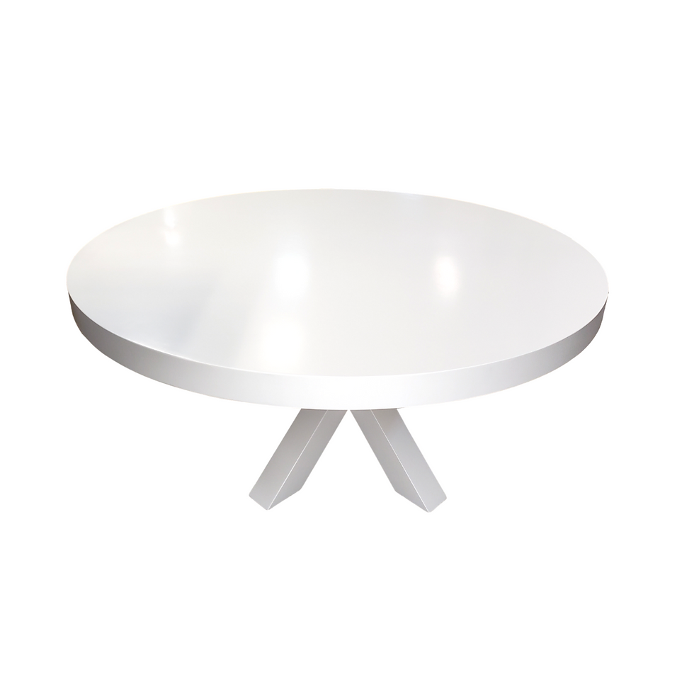 Thumbnail: Pedestal White Dining Table