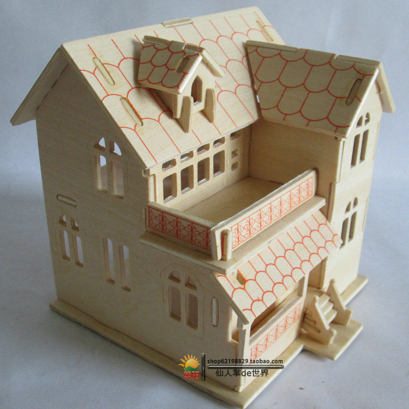 New-fancy-intelligent-educational-toy-DIY-3D-classic-model-wooden-puzzle-Children-Adult-toys-handmad