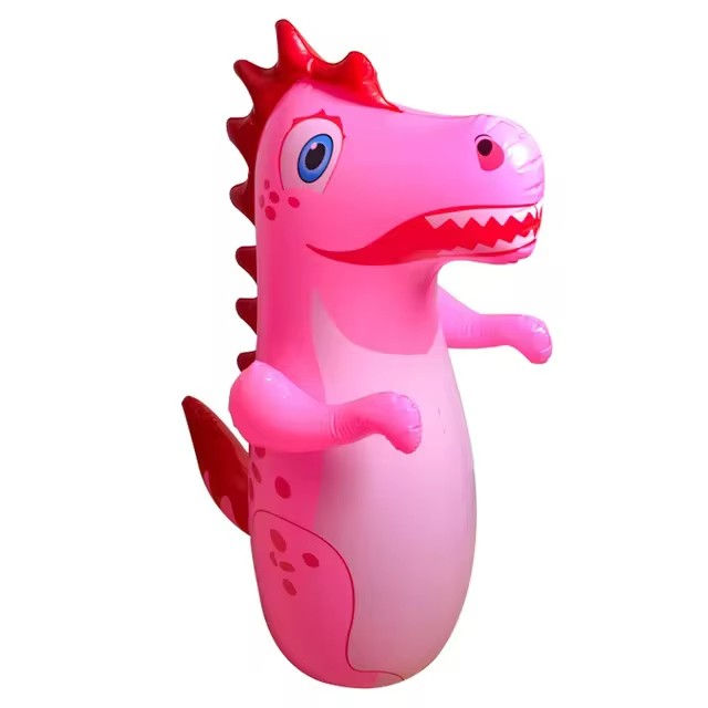 Miniatura: Children Adult Tumbler Boxing Inflatable Standing Punching Bag Boys Dinosaur Spo