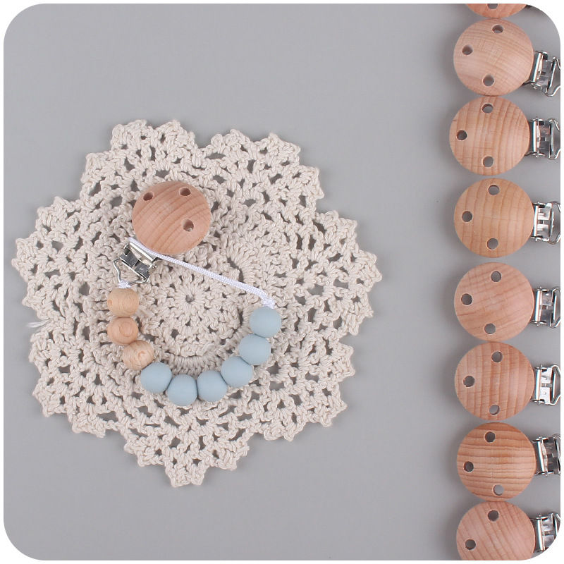 Miniatura: Baby Anti-drop Chain Pacifier Clips Silicone Beads Infant Nipple Appease Soother