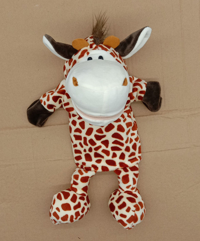 Miniatura: 35cm Cartoon Animal Hand Puppet Parent-child Game Doll Lion Elephant Pig Appease
