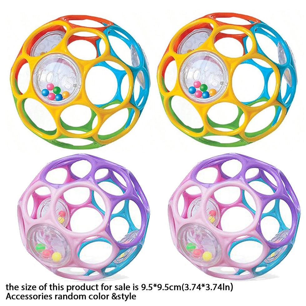 Miniatura: Soft Baby Grasping Ball Rattles with Bell Ball Early Education Educational Senso