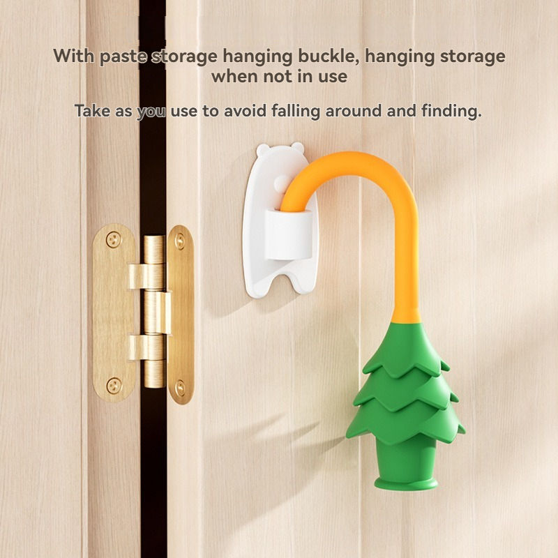 Thumbnail: Child Safety Anti-Pinch Hand Door Lock Clamp Hanging Door Stopper Card Type - Pr