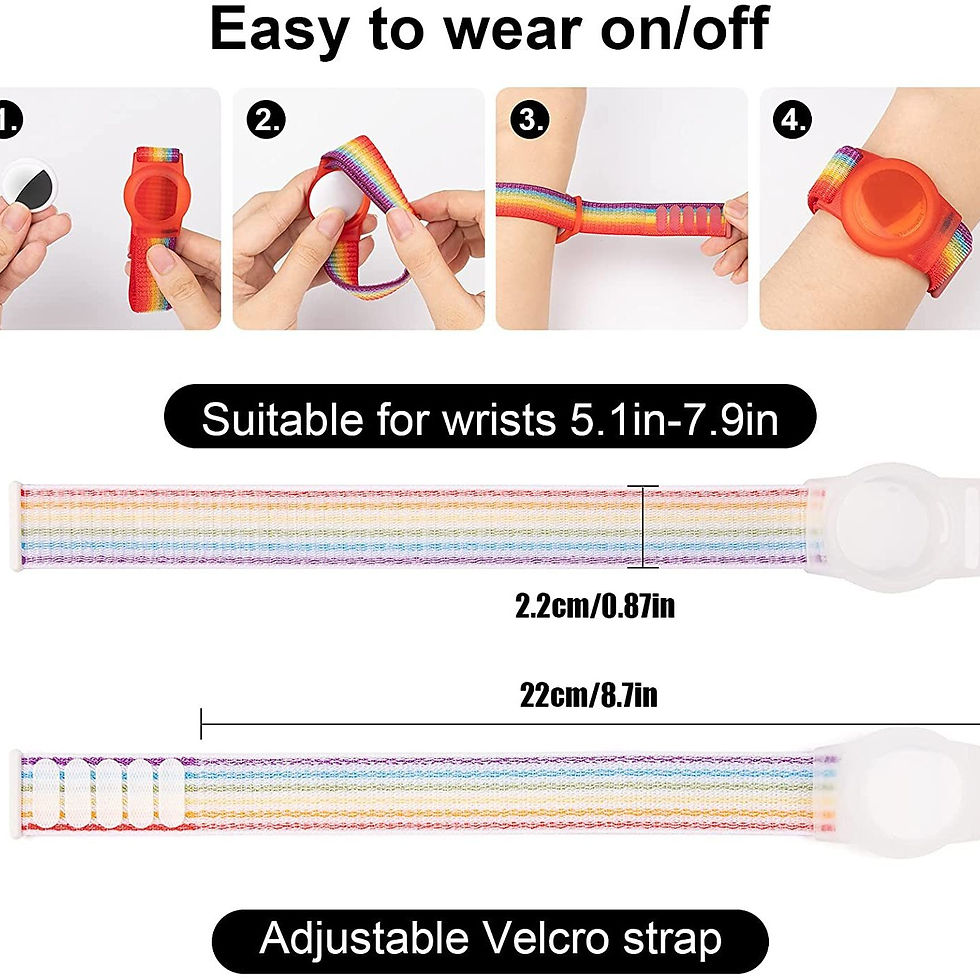 Miniatura: Adjustable Nylon Wristband for Kids, Anti-Lost Protective Bracelet Holder Compat