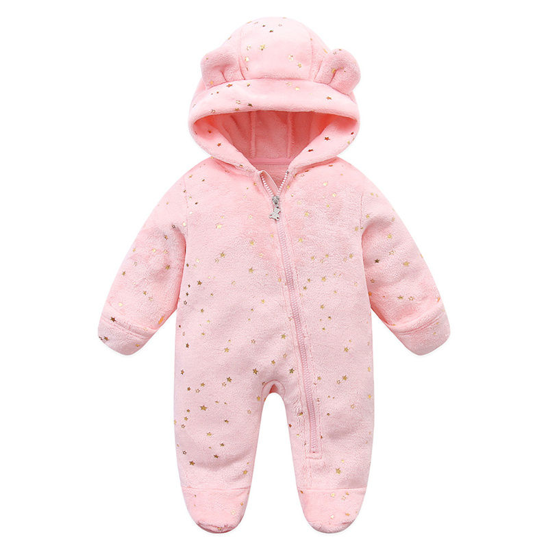 Miniatura: Soft Newborn Baby Clothes Flannel Autumn Winter Baby Boys Girls Jumpsuit Cartoon