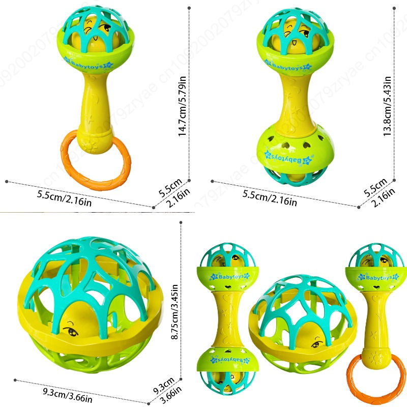 Miniatura: 3/1pcs Baby Rattles 0 12 Months Baby Educational Toys Shaker Grab Spin Set Senso