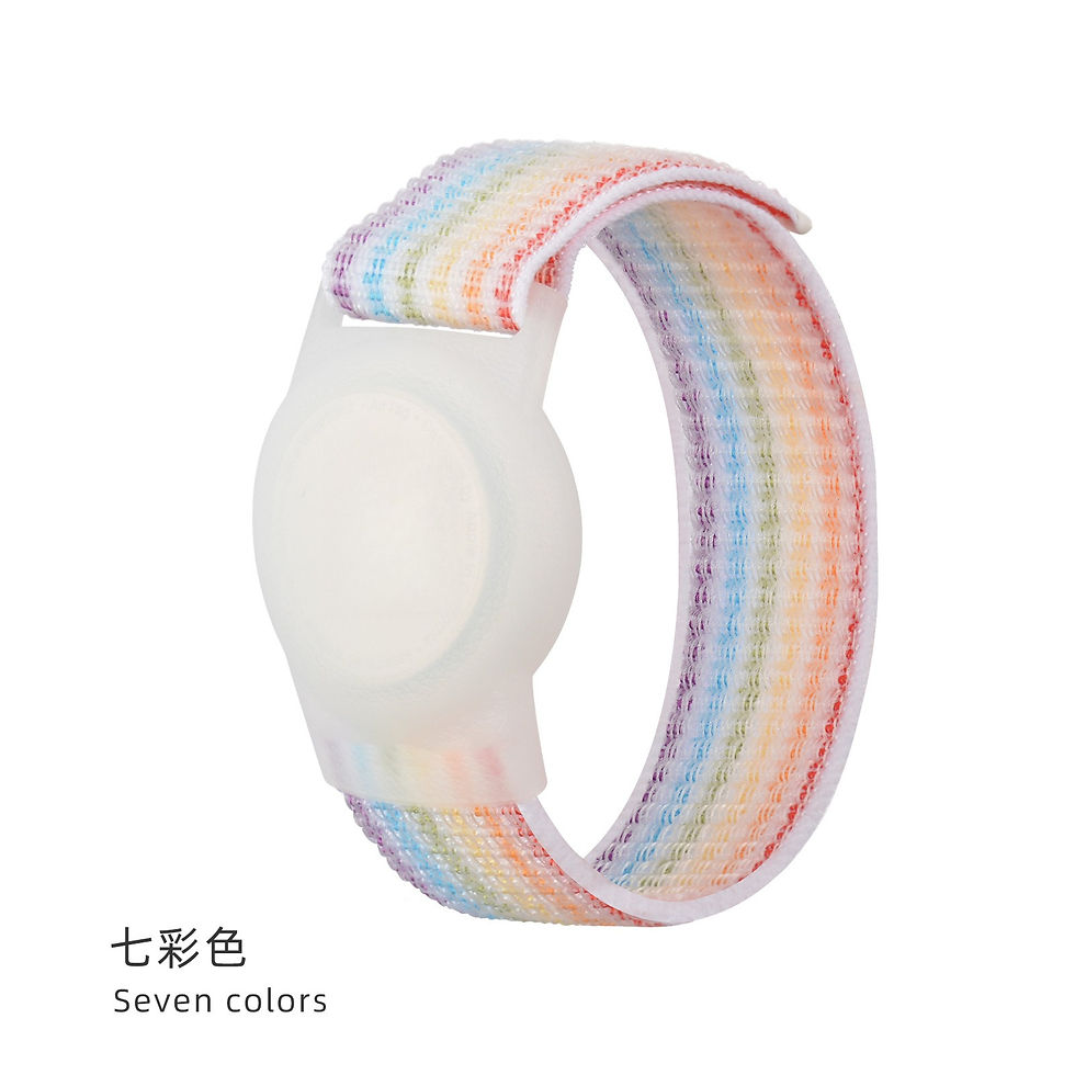 Thumbnail: Adjustable Nylon Wristband for Kids, Anti-Lost Protective Bracelet Holder Compat