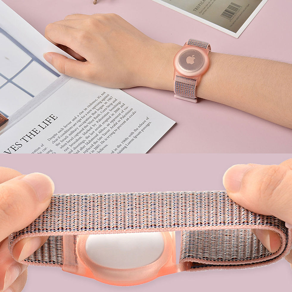 Thumbnail: Adjustable Nylon Wristband for Kids, Anti-Lost Protective Bracelet Holder Compat