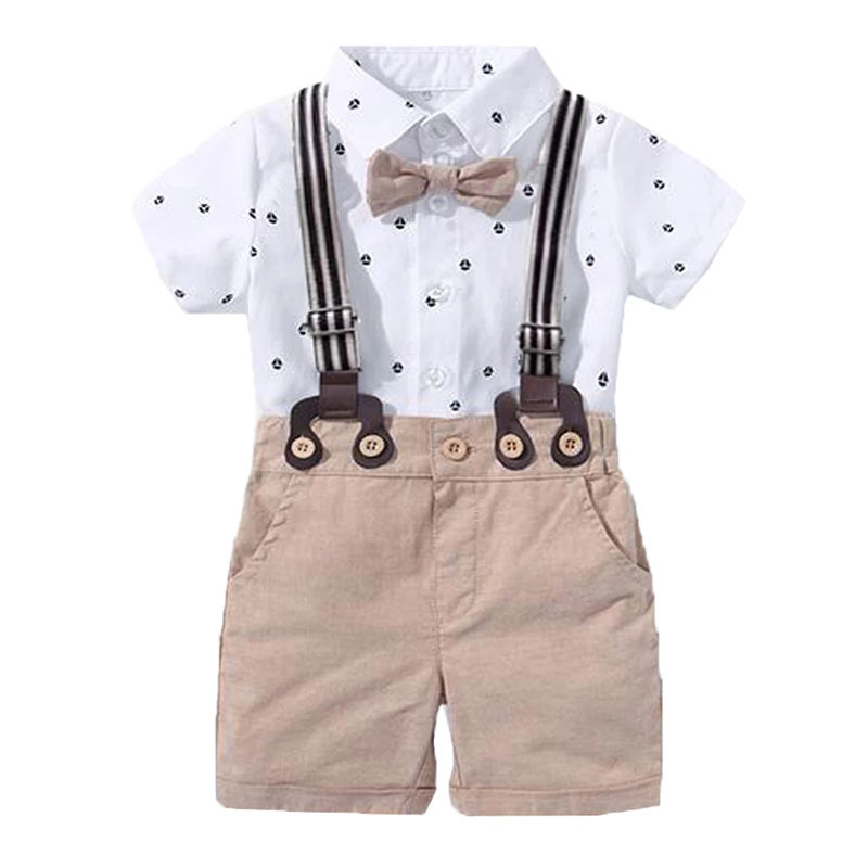 Miniatura: Hot Baby Boy Clothing Suit Newborn Handsome Romper Bow Set Birthday Festival Gif