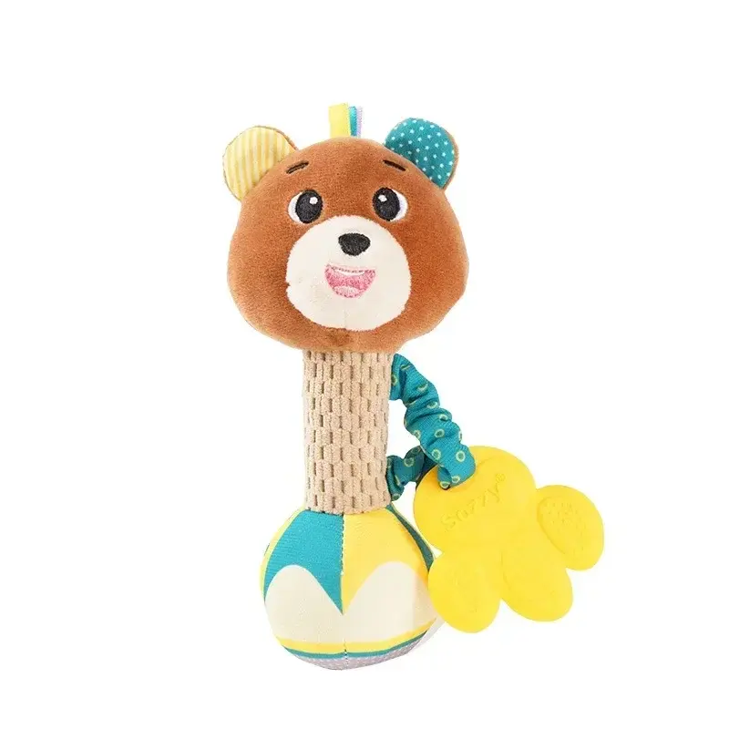 Miniatura: Baby Rattles Soft Stuffed Animal Rattle Hand Grip Baby Toys Shaker Crinkle Squea