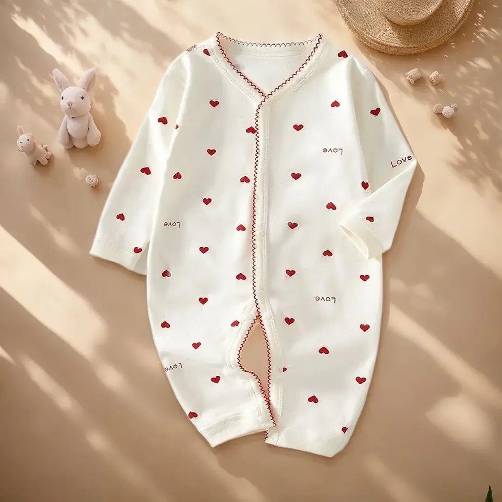 Thumbnail: Autumn Baby Clothes Bodysuit&One Pieces Boys Girls Newborn Rompers Solid Color 1