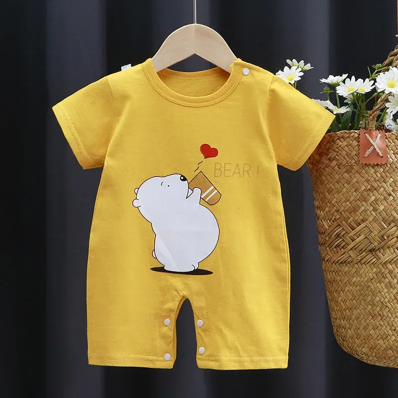 Miniatura: Newborn Baby Boy Clothes Bodysuit For Newborns Summer Romper Baby Girls Clothes 