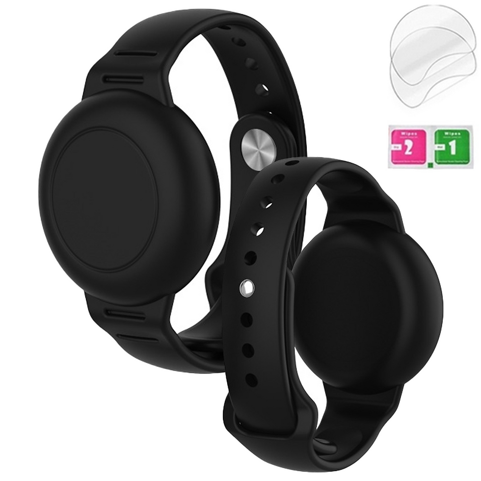 Thumbnail: Waterproof Airtag Bracelet for Kids Soft Nylon Hidden Air Tag Wristband Full Cov