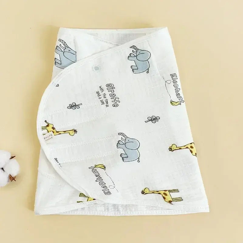 Miniatura: 0-6 Month Cotton Baby Swaddle Wrap Anti Startle Swaddling Blanket Muslin Baby Sl