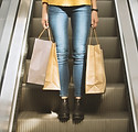 Girl Holding Shopping Bags  