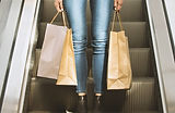 Girl Holding Shopping Bags