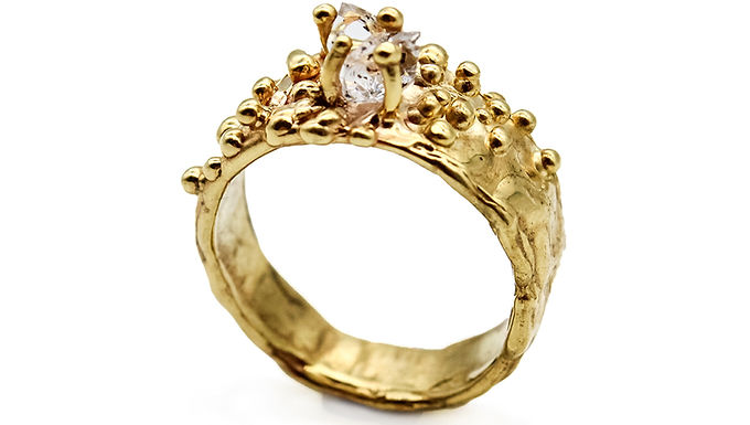 HERKIMER QUARTZ RING - YAYOI