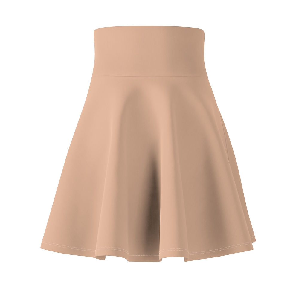 Thumbnail: Boho Chic Women's Skater Skirt, Flowy Dance Skirt, Summer Outfit, Everyday Wear