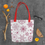 Thumbnail: Red Snowflakes Tote bag 