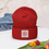 Thumbnail: Red Snowflake Cuffed Beanie