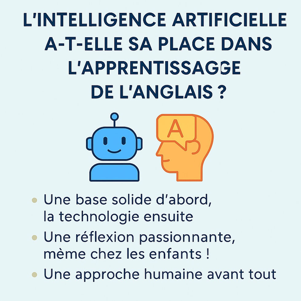 L’intelligence artificielle a-t-elle sa place dans l’apprentissage de l’anglais ?
