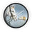 Thumbnail: Horse and Dog Fox Original Oil Painting Animal Print Art Wall Clock