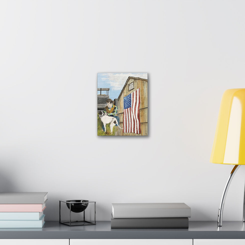 Thumbnail: Framed Jimmy Carter Presidential Peanuts Original Oil Painting Print, 0.75"