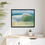 Thumbnail: Framed Green Room Wave Barrel Original Oil Painting Print