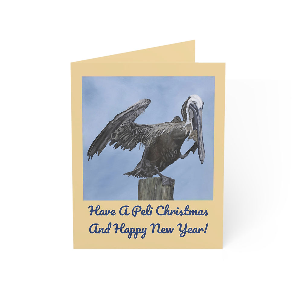 Thumbnail: Calabash Dancing Pelican Greeting Cards (30 and 50pcs)