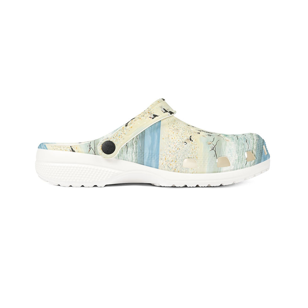 Thumbnail: Birds In Flight EVA Foam Rubber Shoes (AOP)