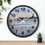 Thumbnail: Sunset Beach Pier North Carolina Original Oil Painting Print On A Wall clock