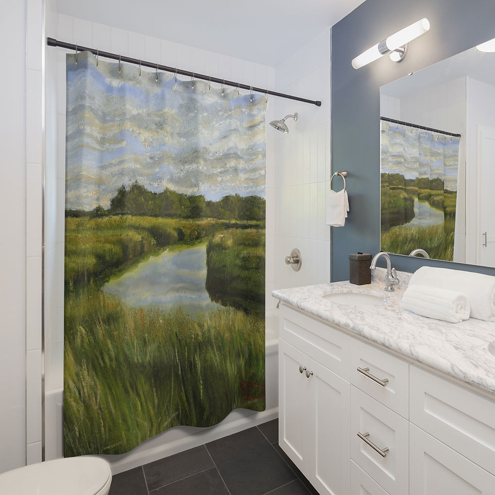 Thumbnail: Intercoastal Waterway Ocean Seaside On A Shower Curtain