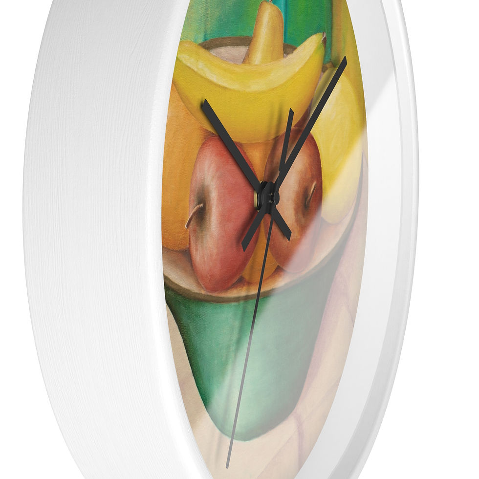 Thumbnail: Kitchen Painting, icon Kitchen Fruit Bowl of Fruit Wall clock