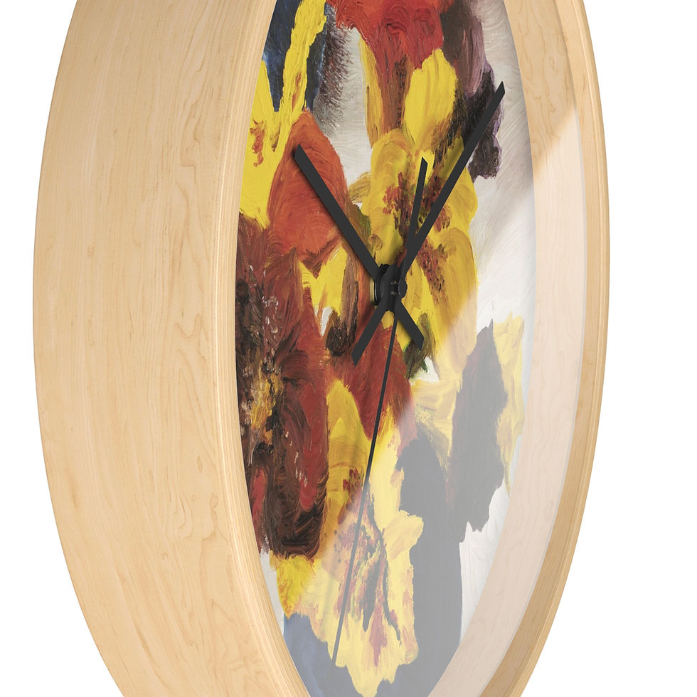 Thumbnail: Flower Pot of Flowers Wall clock