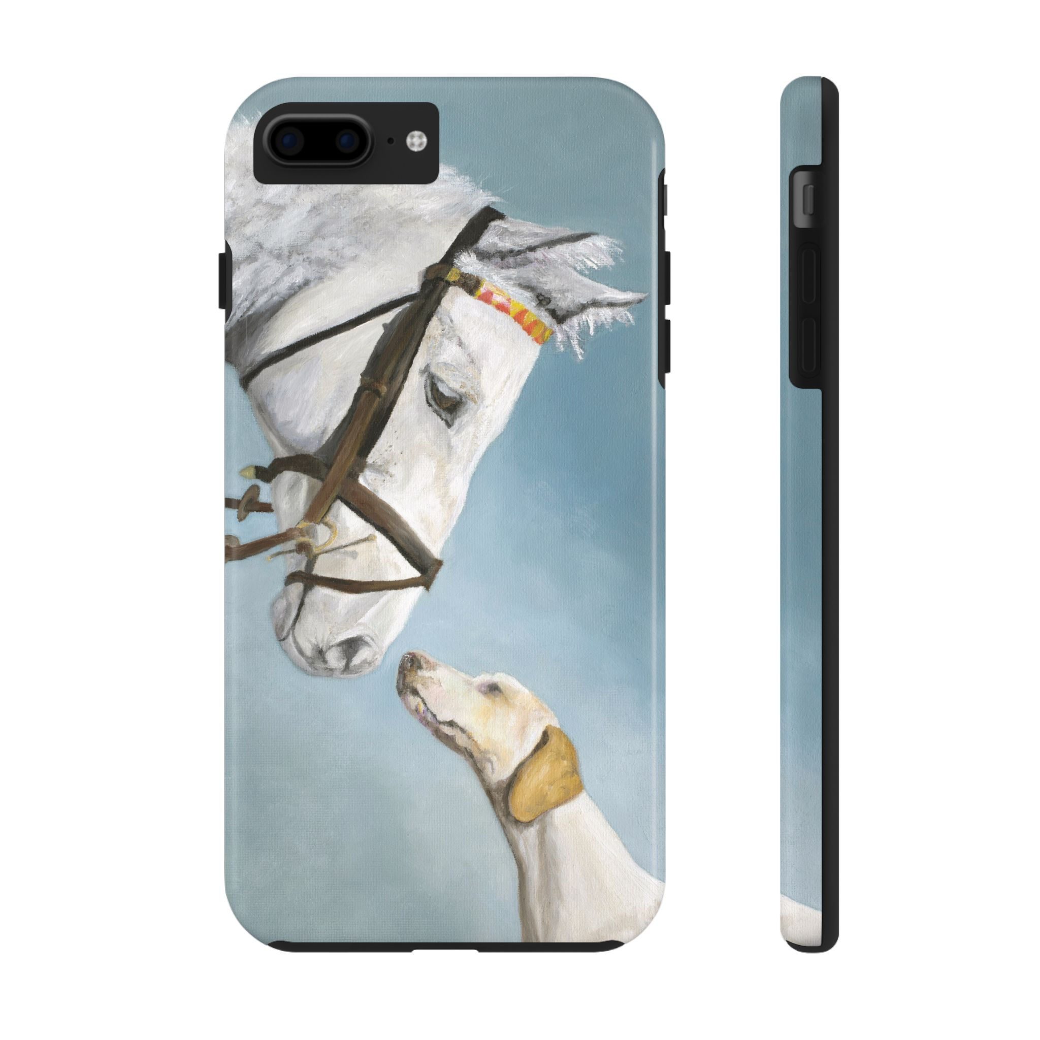 Foxxy Friends Horse and Dog Print Tough Phone Case