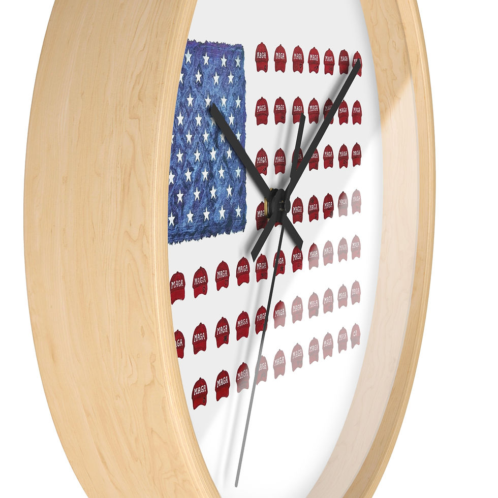Thumbnail: MAGA Hat Flag Wall Clock
