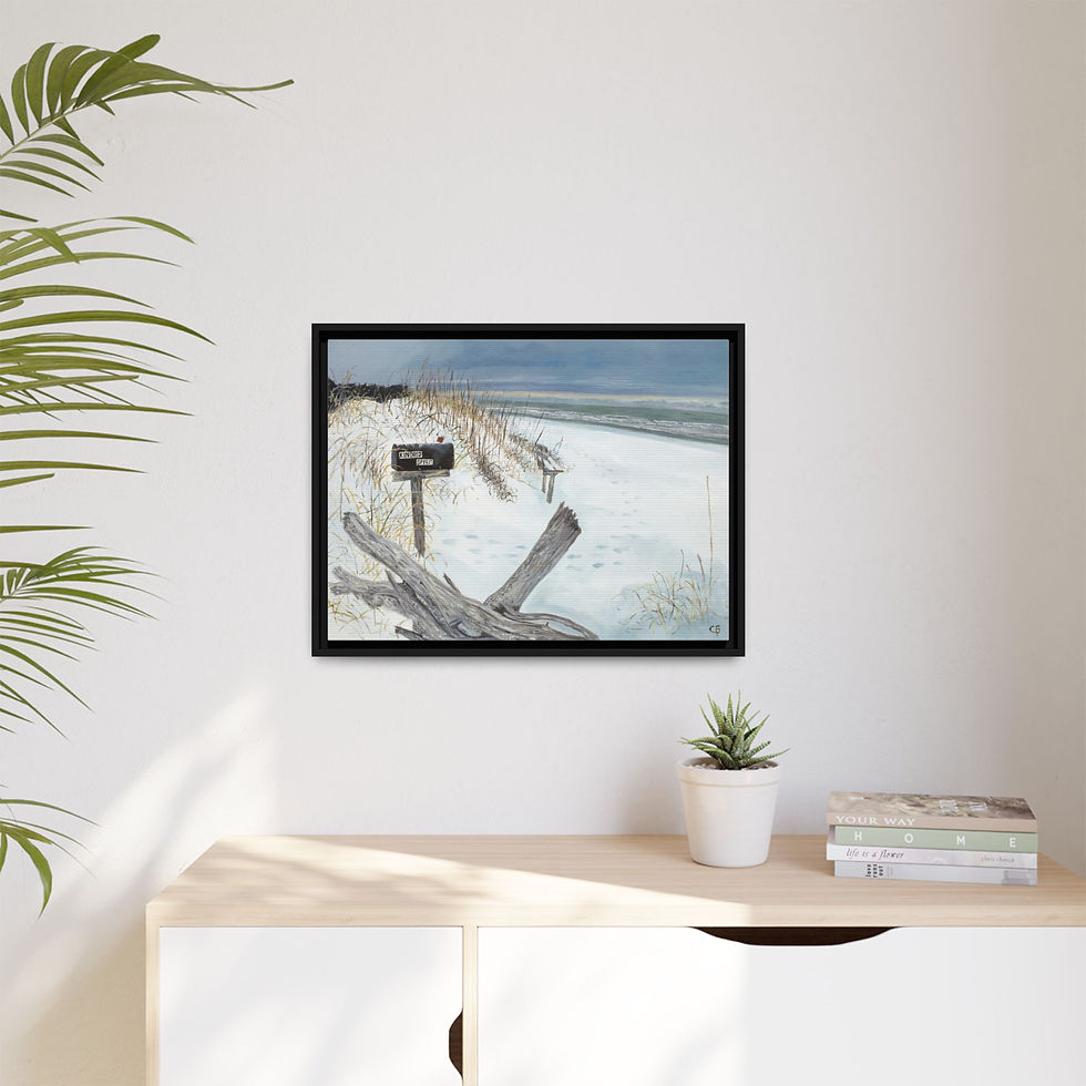 Thumbnail: Framed Kindred Spirit Winter Original Oil Painting Print