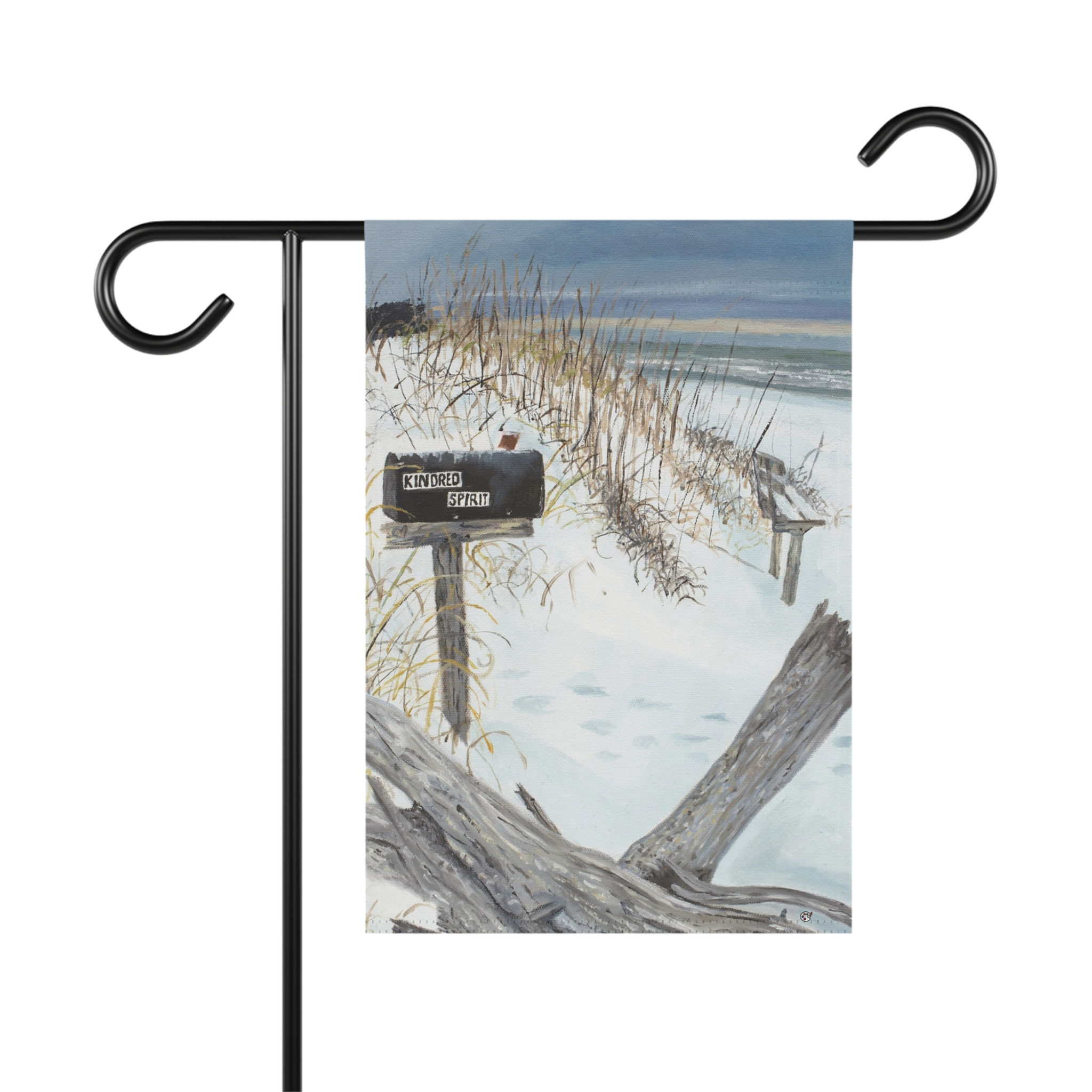 Framed Kindred Spirit Winter Original Oil Painting Print Garden & House Banner