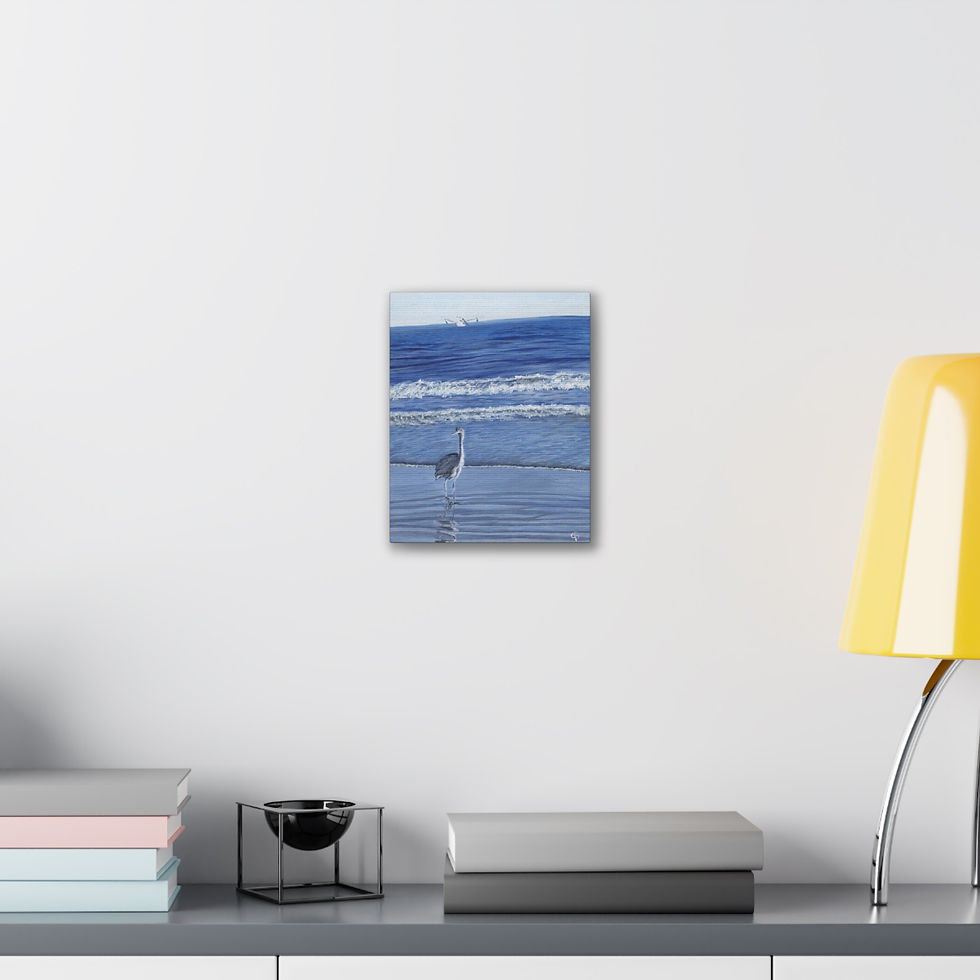 Thumbnail: Unframed Print, .75":  Coastal Beach Bird Heron Audubon Seabird